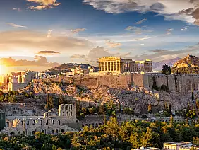 the,acropolis,of,athens,,greece,,with,the,parthenon,temple,on