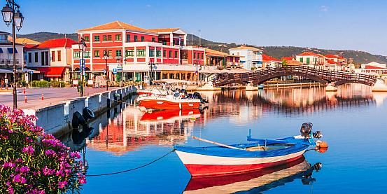 lefkada,,greece.,small,marina,for,the,fishing,boats,and,wooden