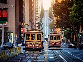 classic,view,of,historic,traditional,cable,cars,riding,on,famous