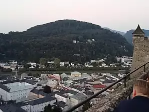 veduta di salisburgo dalla fortezza