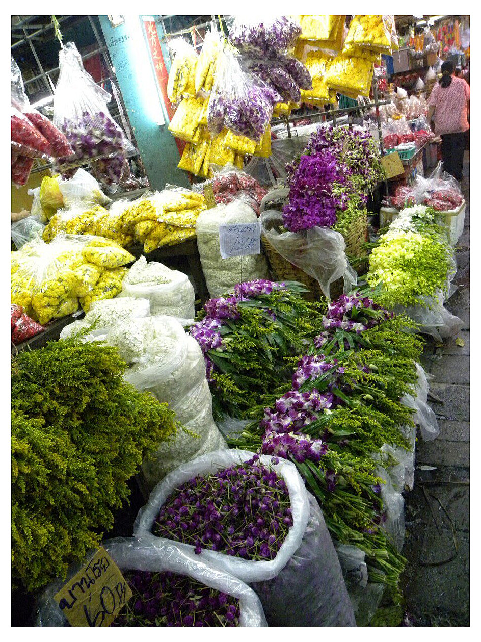 mercato dei fiori bangkok