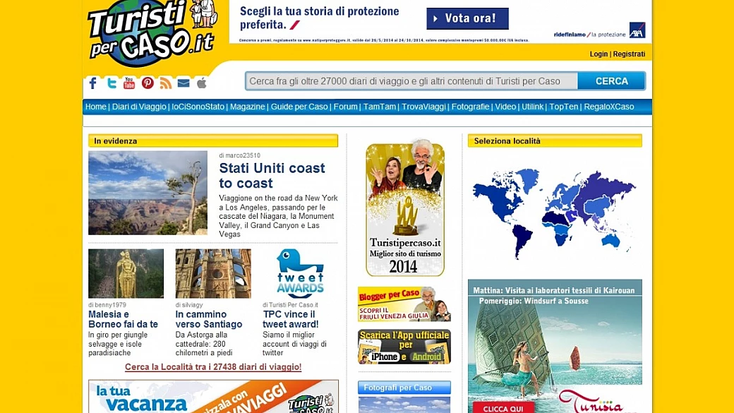 @turistipercaso vince il tweet awards 2014