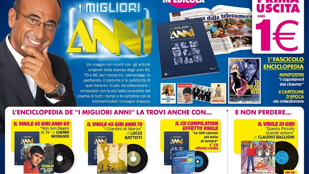 in edicola l’enciclopedia de i migliori anni