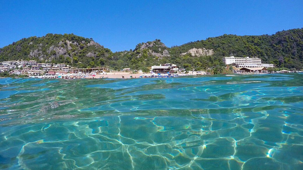 a corfù con la famiglia