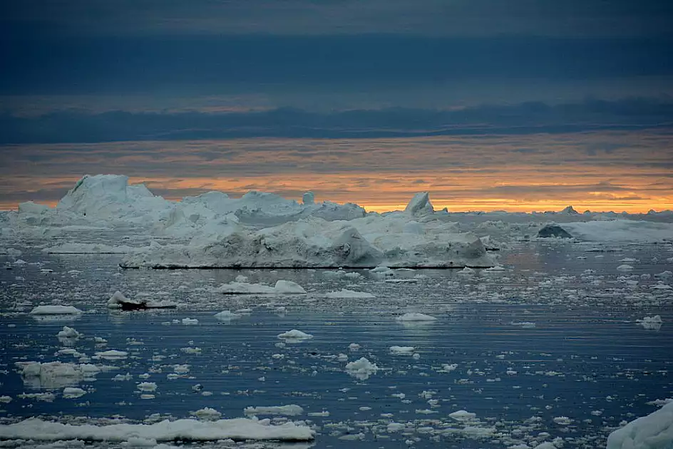 tramonto a ilulissat 2