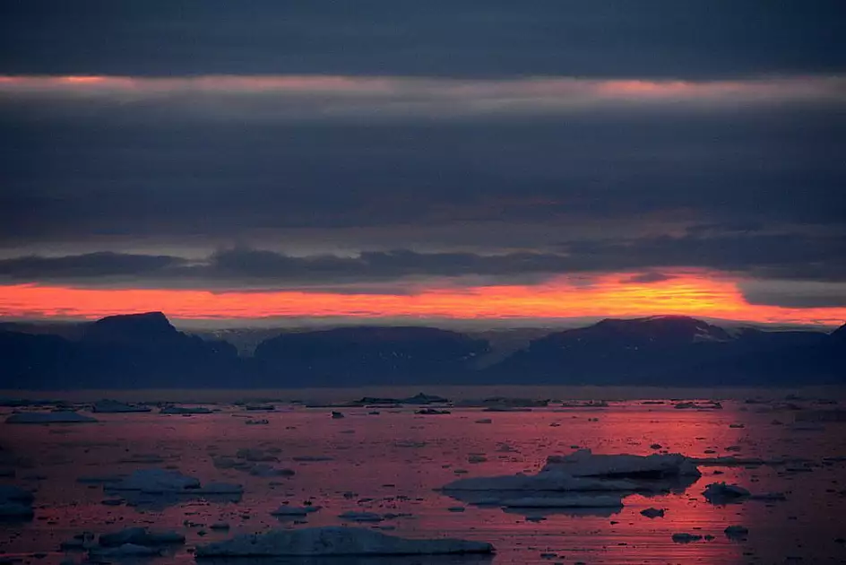 tramonto a ilulissat