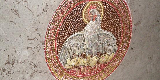 Mosaico della Chioccia con i pulcini