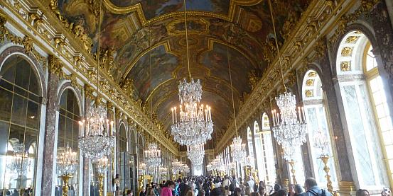 Versailles la galleria degli specchi