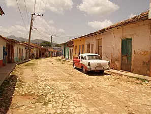 le strade a ciottoli di trinidad