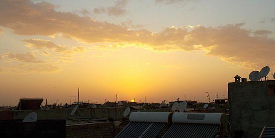 tramonto su marrakech
