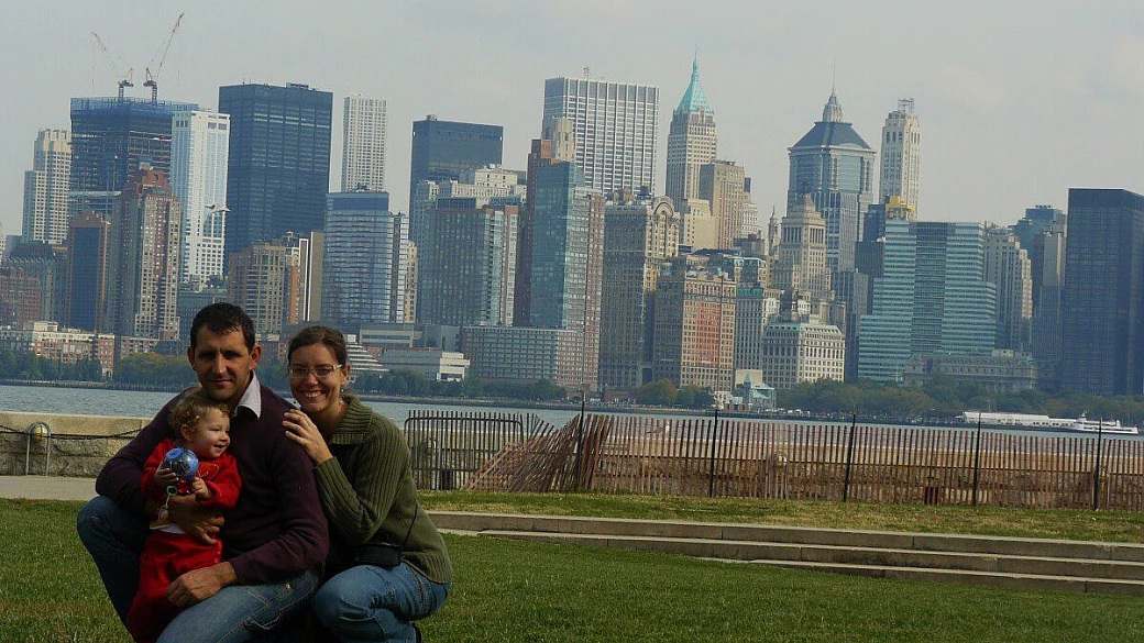 new york con bimba di 13 mesi