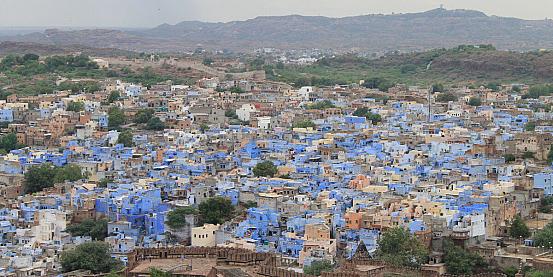 vista di Jodhpur la città blu