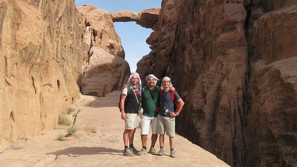 giordania, tre amici, un viaggio indimenticabile