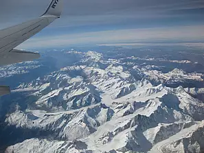 alpi francia-italia dall'aereo