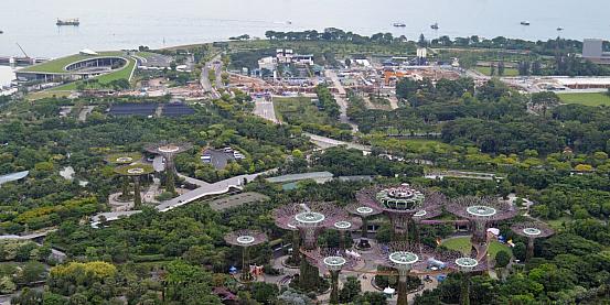 Singapore. Panorama dall'alto