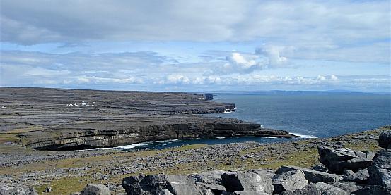 panorama dal forte di dun aengus   inis mòr, isole aran