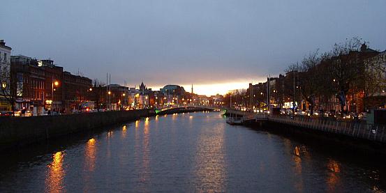 Liffey river, Dublino