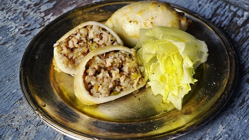 calamari al vapore ripieni