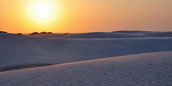 tramonto  sulle dune