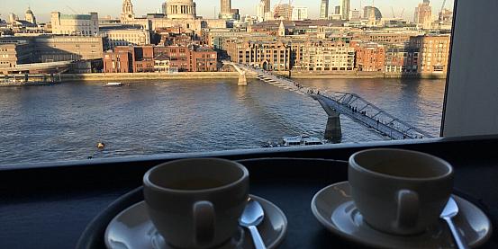 Coffee with a view alla Tate Modern