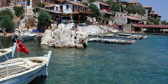 villaggio di pescatori in turchia