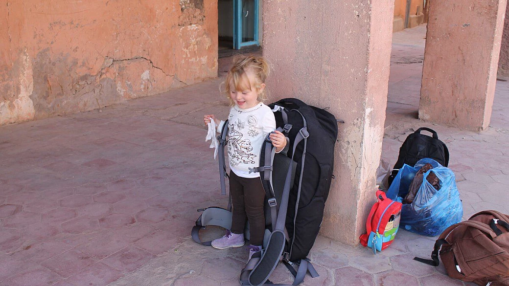 marocco on the road con la nostra bimba di due anni