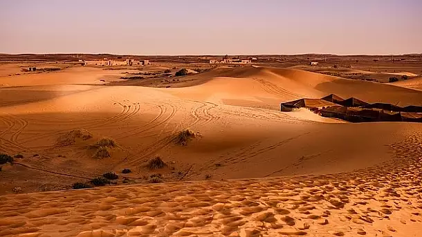 marocco con i nipoti nel deserto