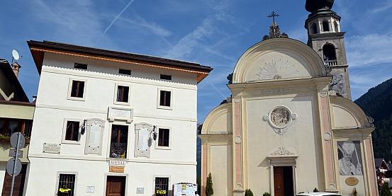 Canale d'Agordo: La Chiesa ed il Museo fedicato ad Albino Luciani