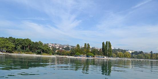 Losanna dal Lago di Ginevra