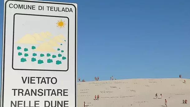 vietato calpestare le dune