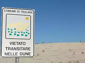 vietato calpestare le dune