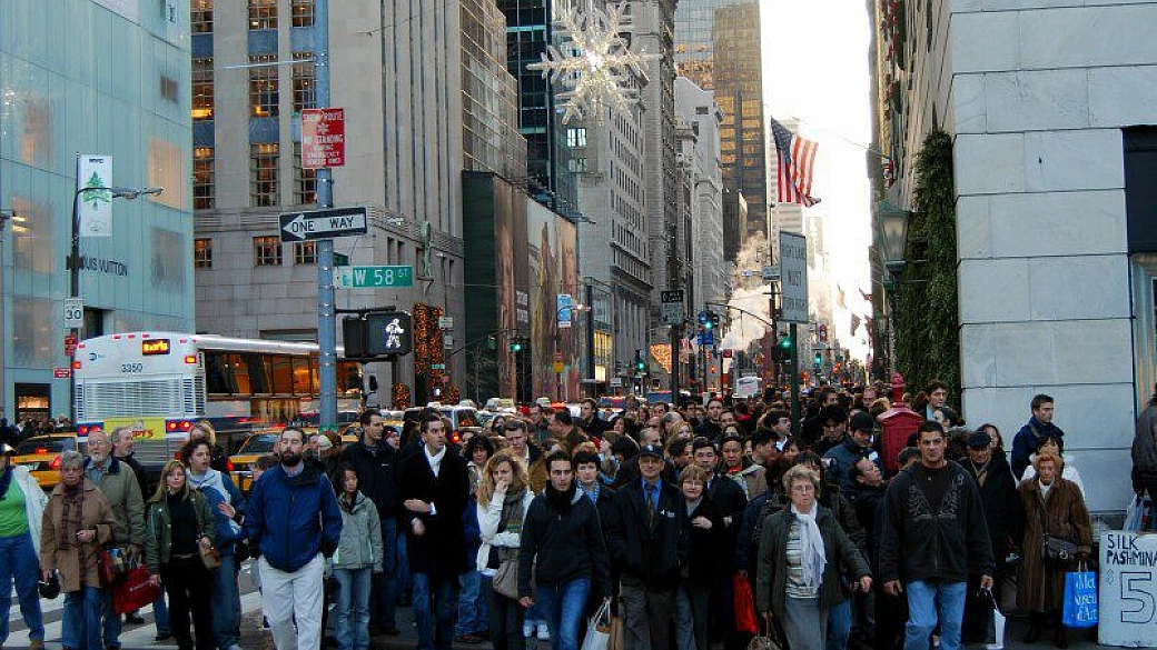 new york sotto la neve