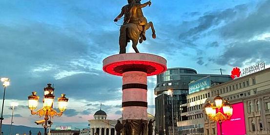 piazza macedonia, skopje