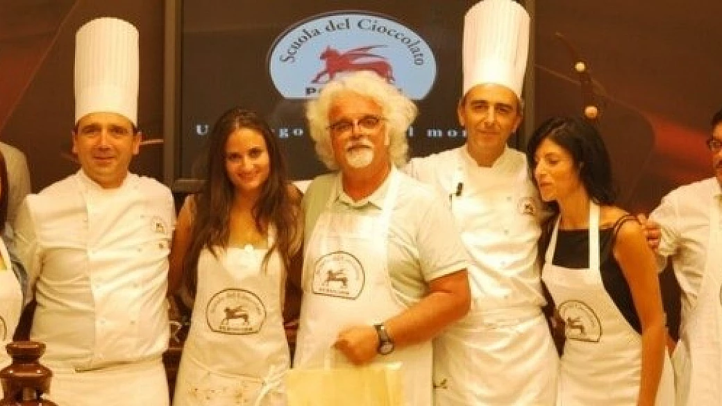 patrizio a lezione di cioccolato