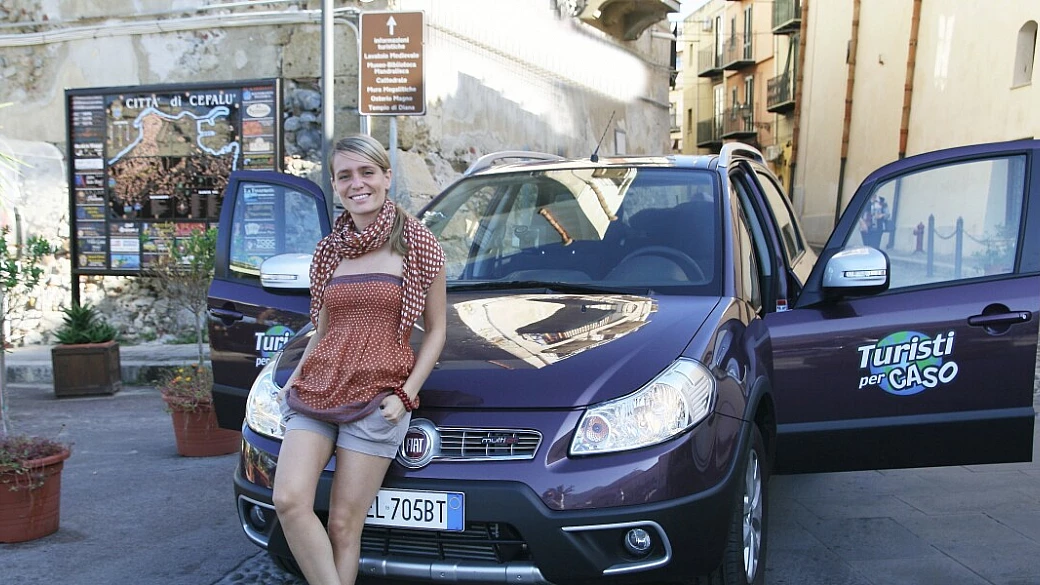 fiat sedici in sicilia nord occidentale, terra dalle forti emozioni