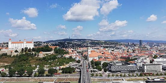 Bratislava vista dalla Ufo Tower