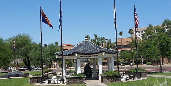 USA South West. Memorial Plaza, Phoenix, Arizona