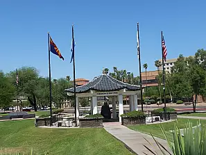 usa south west. memorial plaza, phoenix, arizona