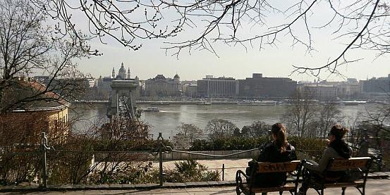 veduta Budapest dalla fortezza Varhegy 2