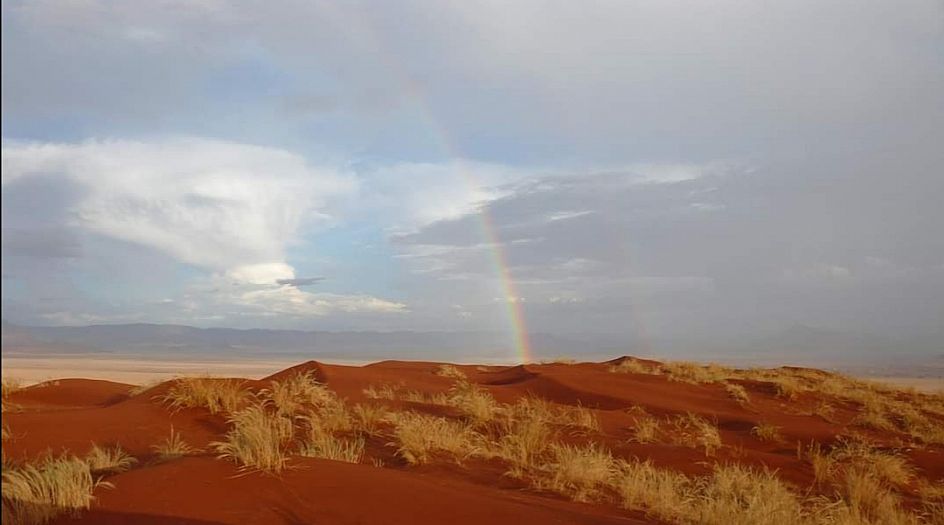 arcobaleno in namibia