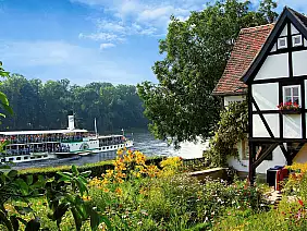 dampfer dresden vor pillnitzer elbinsel