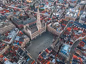 cityscape of brussels, belgium