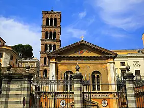 the basilica of santa pudenziana in rome, italy
