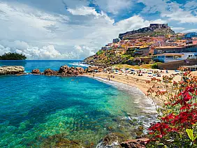 medieval town of castelsardo, province of sassari, sardinia, italy