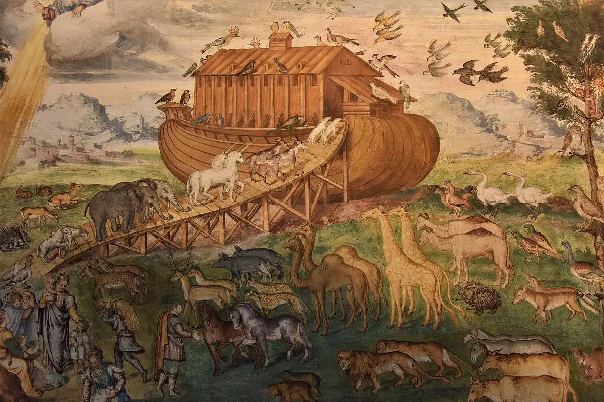 particolare di un affresco