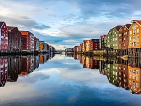 the,harbor,and,city,of,trondheim,in,norway