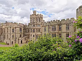 medieval warwick castle in warwickshire - england