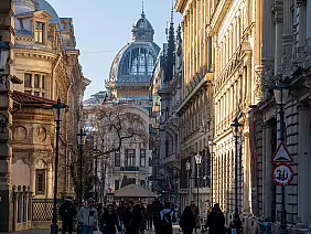 view of the cec bank building (house of savings and deposits). architecture of the old...