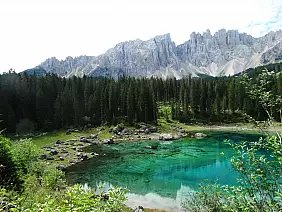 4 - terzo giorno - il lago di carezza