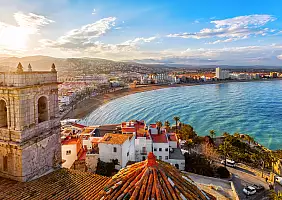 turistipercaso View,On,Peniscola,From,The,Top,Of,Pope,Luna's,Castle